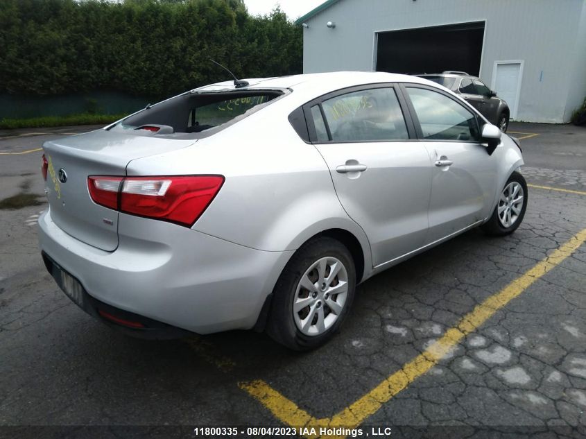 2015 Kia Rio Lx/Ex/Lx+/Sx/Lx+ Eco/Ex+ VIN: KNADM4A31F6524136 Lot: 11800335