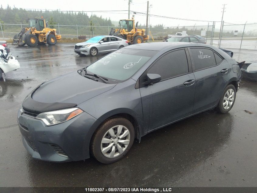 2015 Toyota Corolla L/Le/Le Pls/Prm/S/S Pls VIN: 2T1BURHE3FC462455 Lot: 11802307