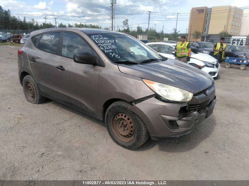 2013 Hyundai Tucson L VIN: KM8JT3AB2DU622042 Lot: 11802877