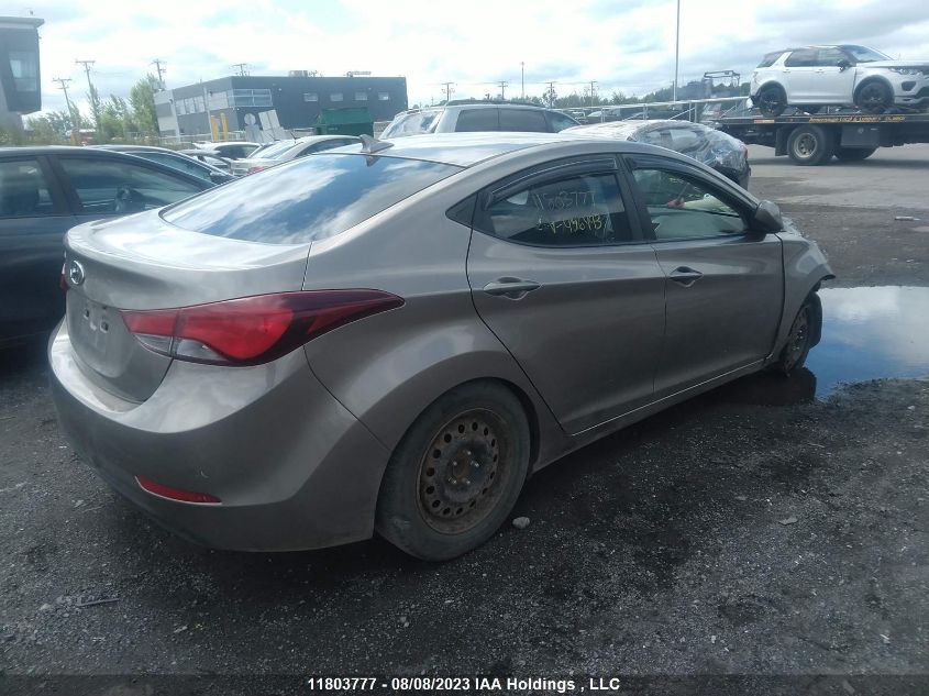 2014 Hyundai Elantra Gl VIN: 5NPDH4AE6EH456493 Lot: 11803777