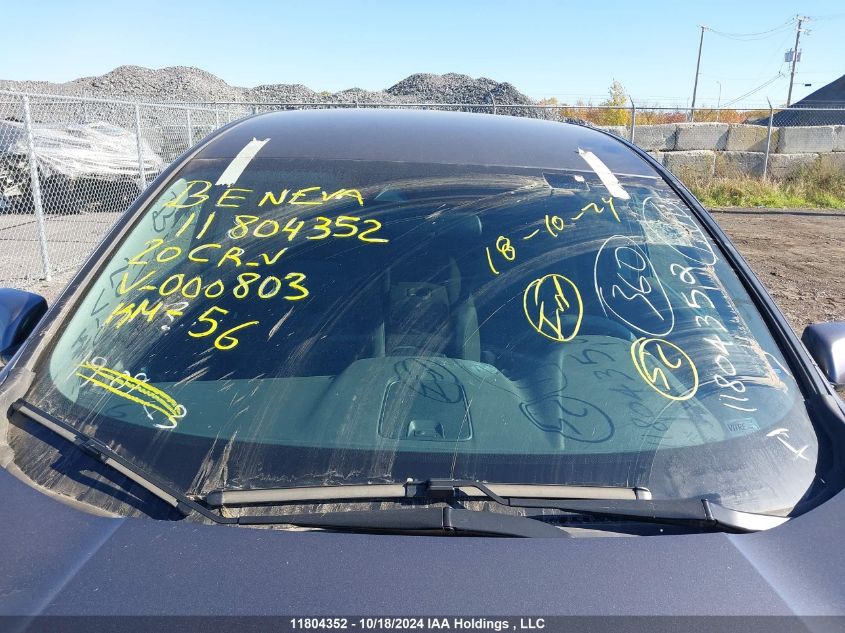 2020 Honda Cr-V Lx VIN: 2HKRW1H22LH000803 Lot: 11804352