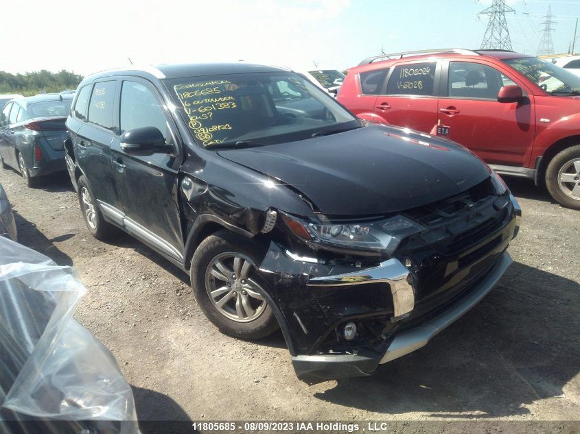 2016 Mitsubishi Outlander Se VIN: JA4JZ3AX0GZ601383 Lot: 11805685