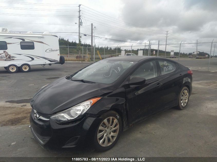 2013 Hyundai Elantra Gl VIN: 5NPDH4AE7DH256513 Lot: 11805783