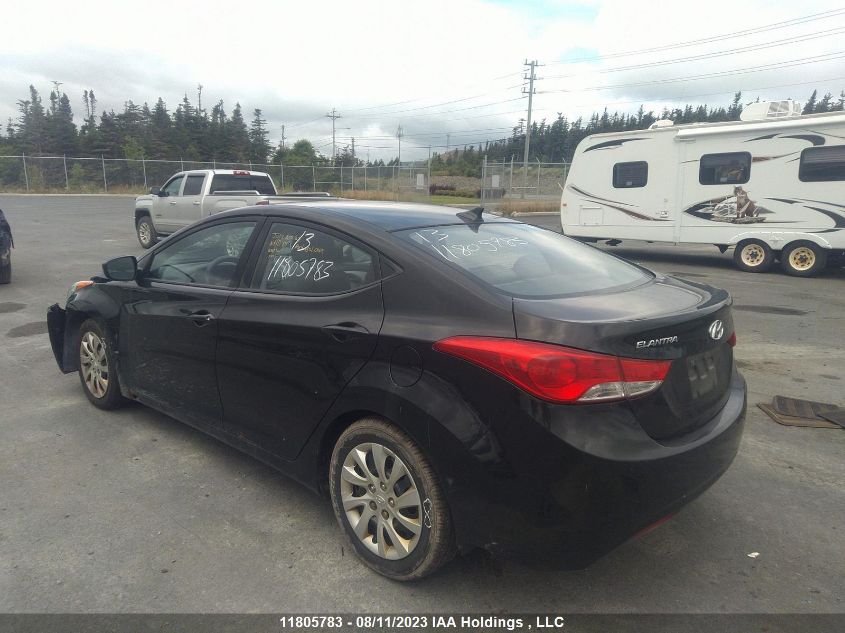 2013 Hyundai Elantra Gl VIN: 5NPDH4AE7DH256513 Lot: 11805783