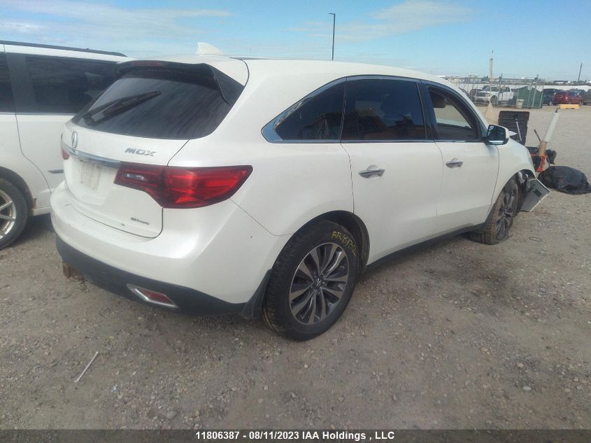 2015 Acura Mdx Nav Pkg VIN: 5FRYD4H42FB502443 Lot: 11806387