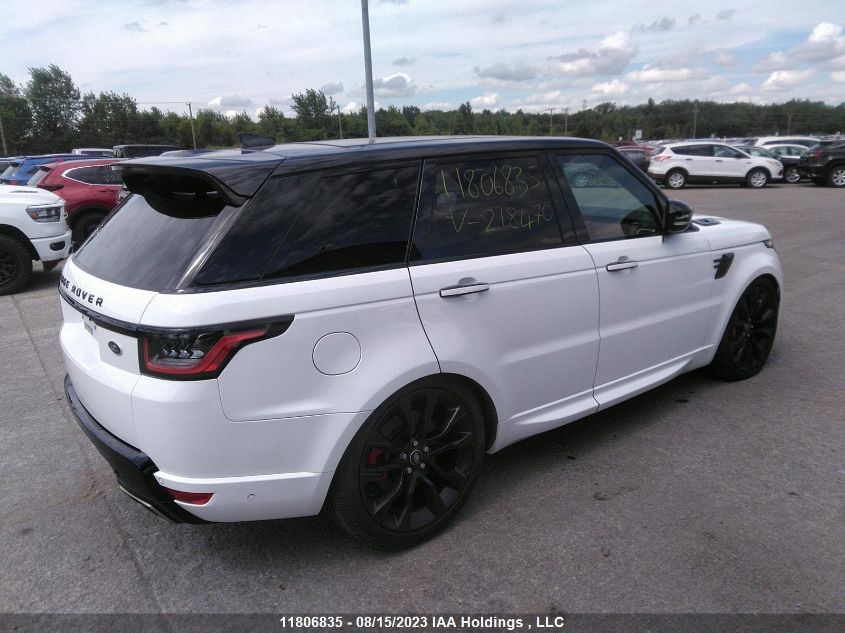 2022 Land Rover Range Rover Sport Hst VIN: SALWS2RU7NA218470 Lot: 11806835