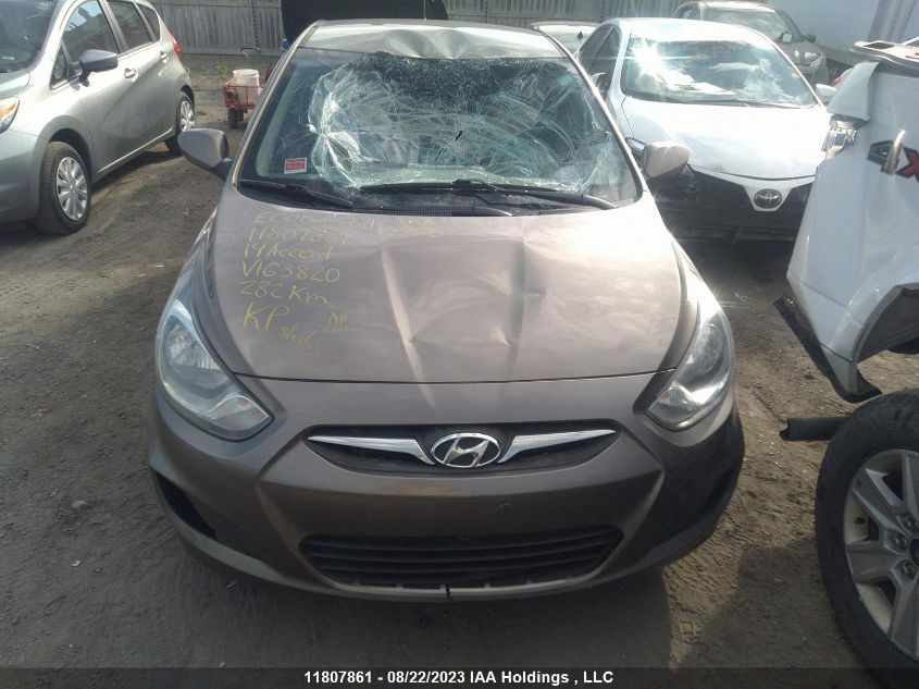 2014 Hyundai Accent Gl VIN: KMHCT5AE7EU163820 Lot: 11807861