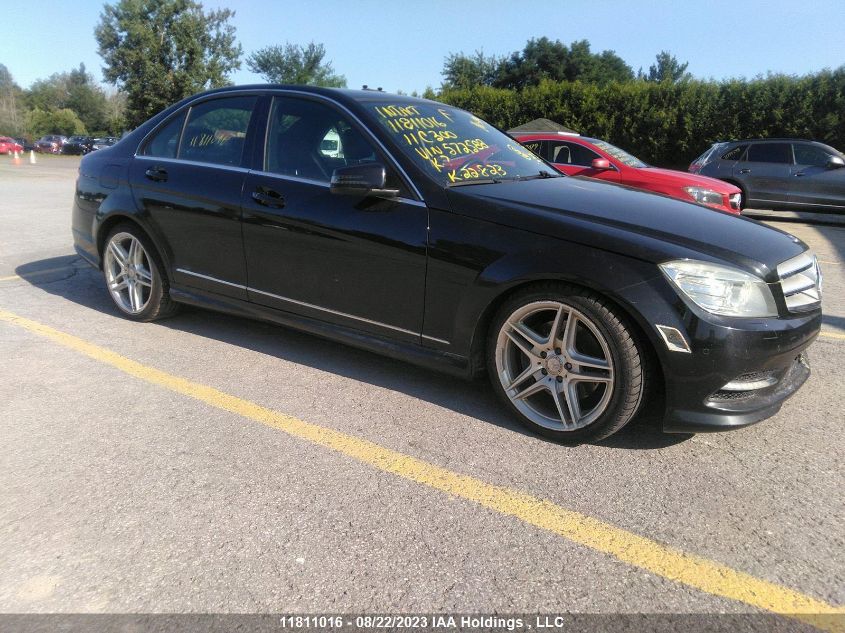 2011 Mercedes-Benz C-Class C 300 VIN: WDDGF8BB2BF572588 Lot: 11811016