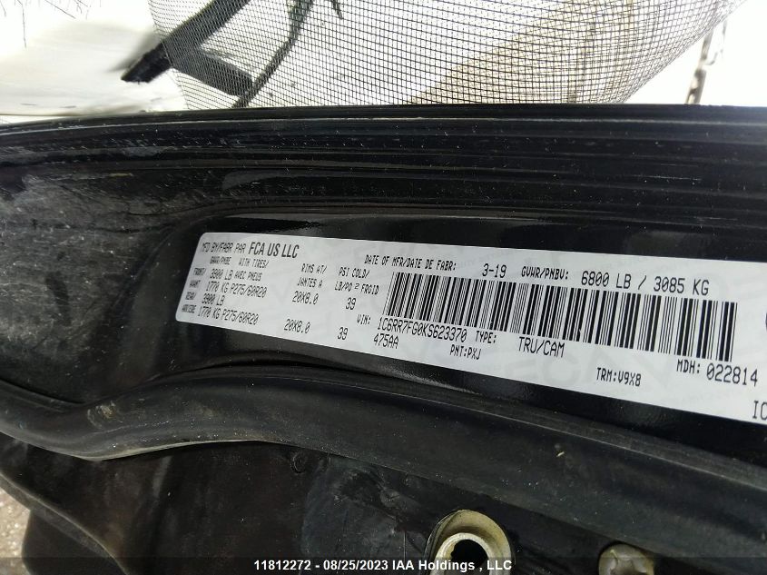 2019 Ram 1500 Classic Express VIN: 1C6RR7FG0KS623370 Lot: 11812272