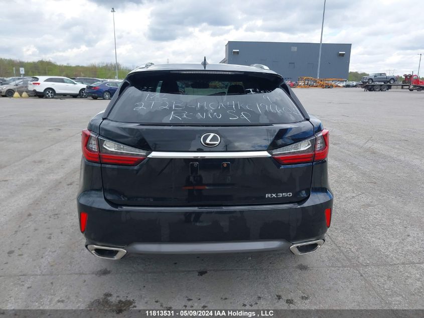 2019 Lexus Rx Rx 350 VIN: 2T2BZMCA4KC196605 Lot: 11813531
