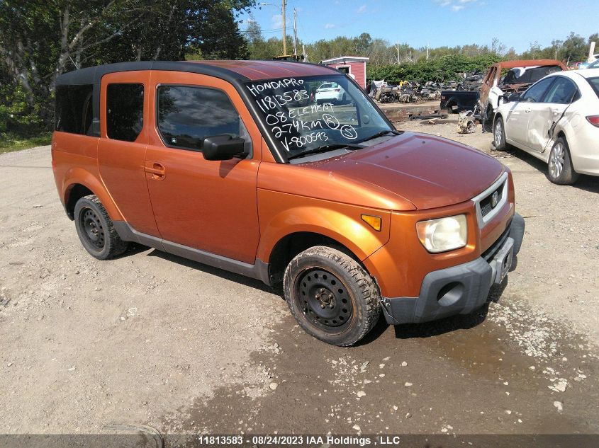 2008 Honda Element Ex VIN: 5J6YH17778L800593 Lot: 11813583