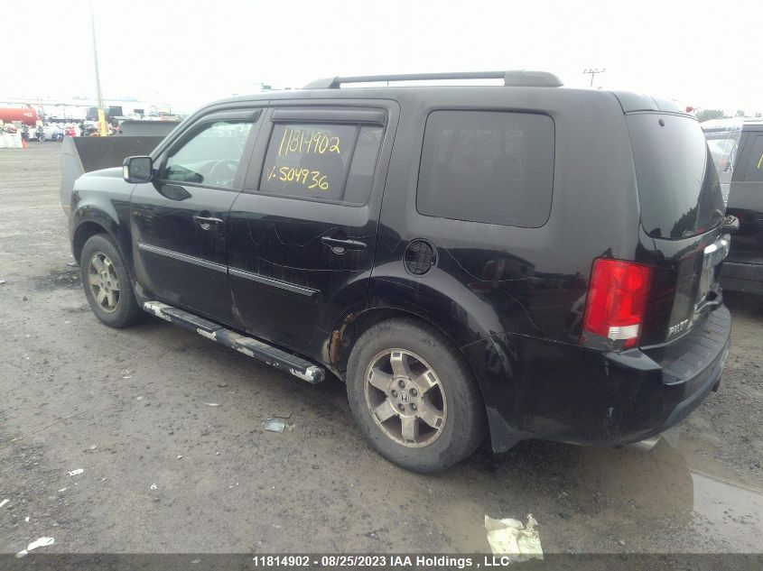 2010 Honda Pilot VIN: 5FNYF4H92AB504936 Lot: 11814902