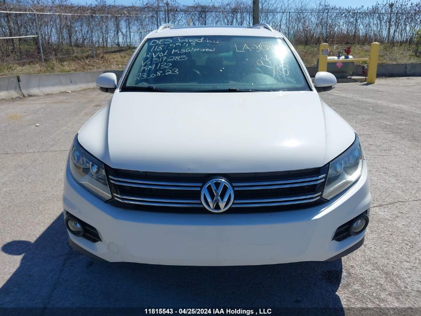 2012 Volkswagen Tiguan Trendline/Comfortline VIN: WVGBV7AX1CW517285 Lot: 11815543