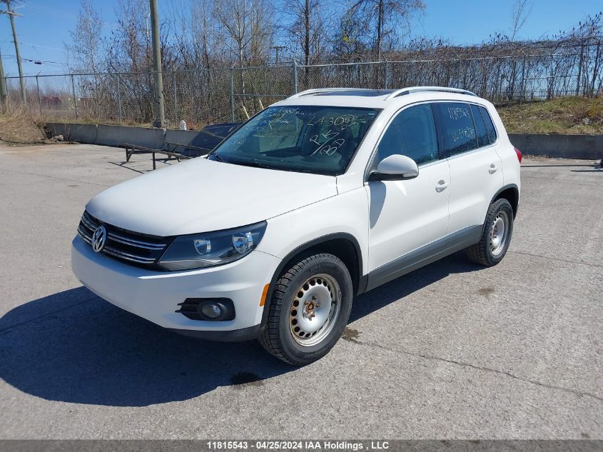 2012 Volkswagen Tiguan Trendline/Comfortline VIN: WVGBV7AX1CW517285 Lot: 11815543