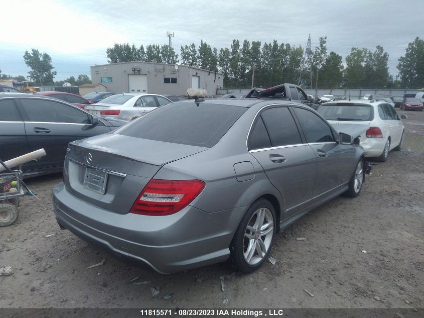 2013 Mercedes-Benz C-Class C 250 VIN: WDDGF4HBXDR284030 Lot: 11815571