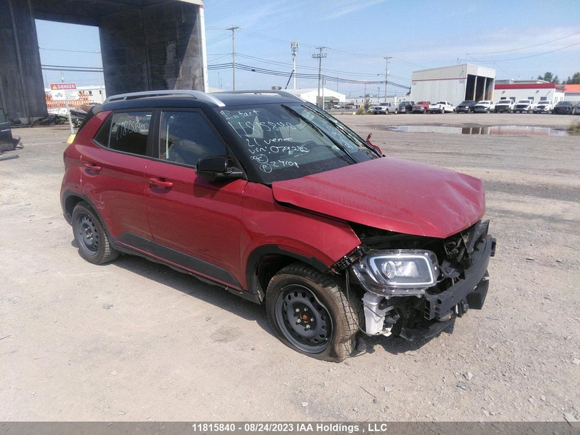 2021 Hyundai Venue VIN: KMHRC8A37MU079280 Lot: 11815840