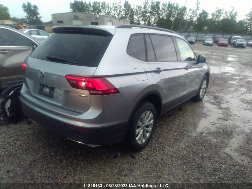 2019 Volkswagen Tiguan Trendline VIN: 3VV0B7AX6KM116514 Lot: 11816133