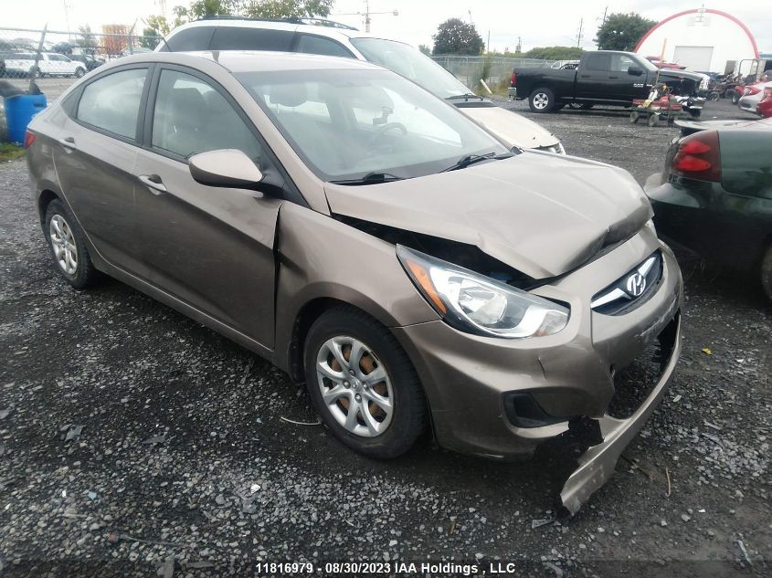 2013 Hyundai Accent Gl VIN: KMHCT4AE4DU553010 Lot: 11816979