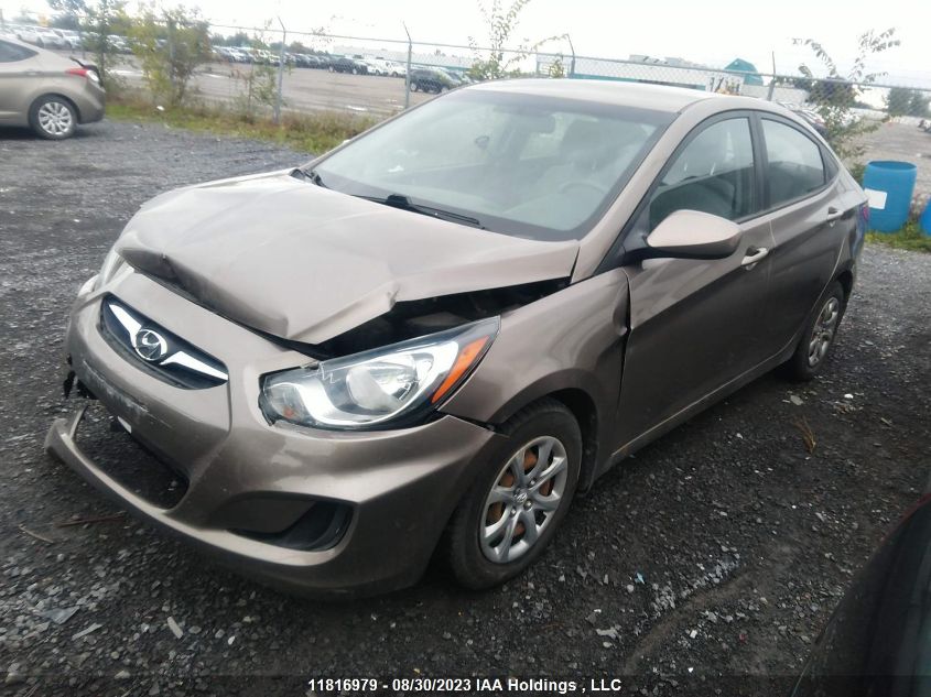 2013 Hyundai Accent Gl VIN: KMHCT4AE4DU553010 Lot: 11816979