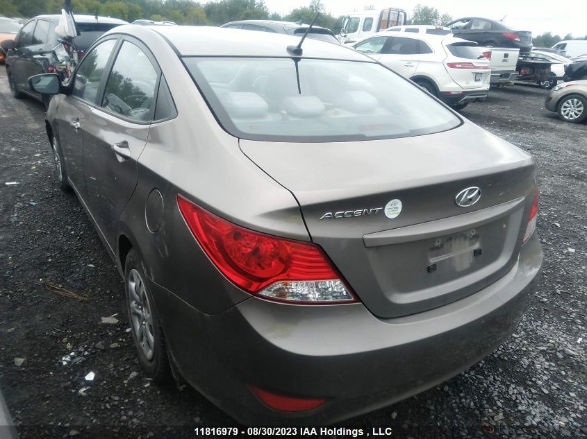 2013 Hyundai Accent Gl VIN: KMHCT4AE4DU553010 Lot: 11816979