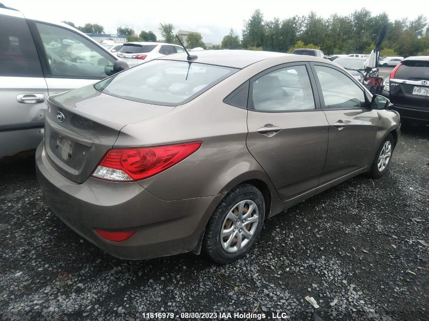 2013 Hyundai Accent Gl VIN: KMHCT4AE4DU553010 Lot: 11816979