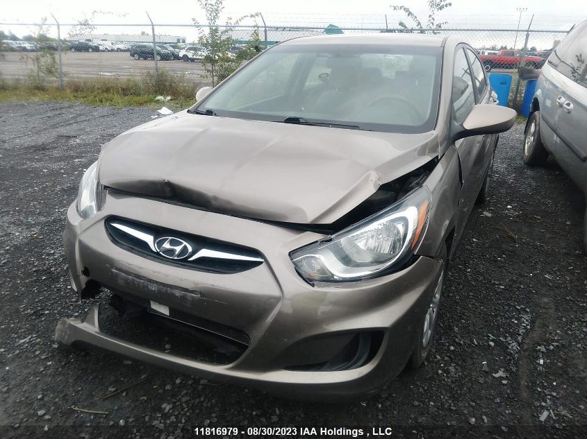 2013 Hyundai Accent Gl VIN: KMHCT4AE4DU553010 Lot: 11816979