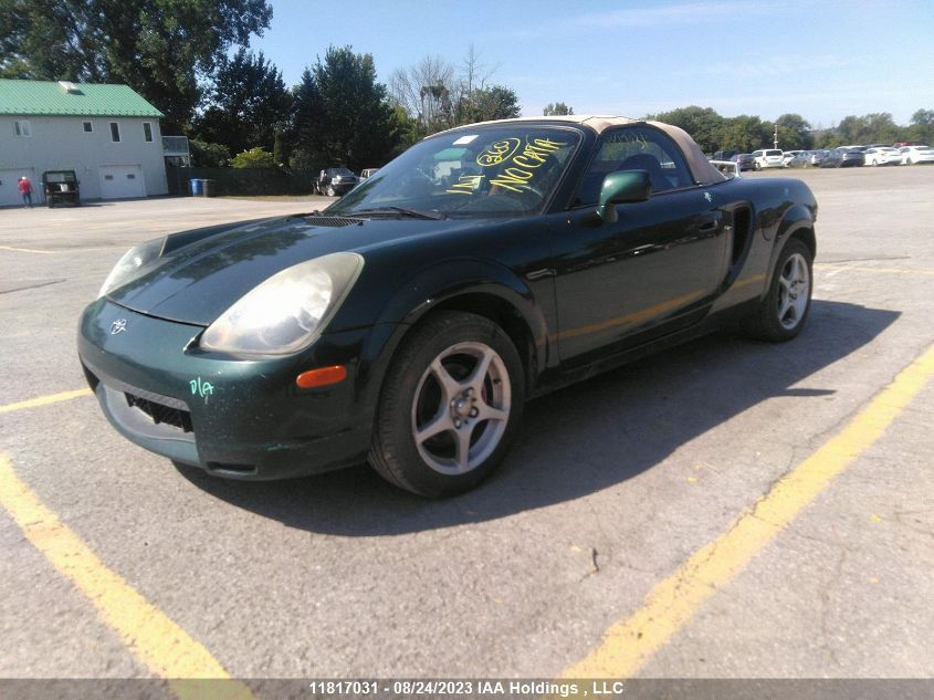 2002 Toyota Mr2 Spyder VIN: JTDFR320620050497 Lot: 11817031