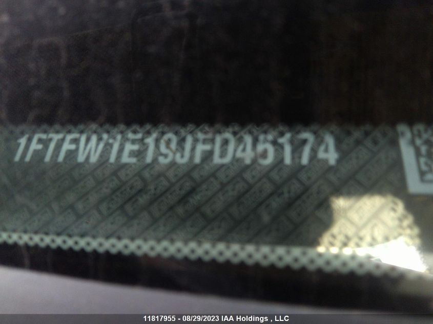 2018 Ford F-150 Xl/Xlt/Lariat VIN: 1FTFW1E19JFD46174 Lot: 11817955