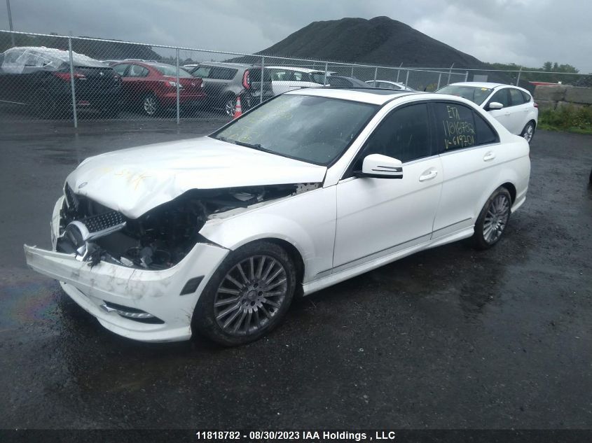 2011 Mercedes-Benz C-Class C 250 VIN: WDDGF8FB8BF619701 Lot: 45393024