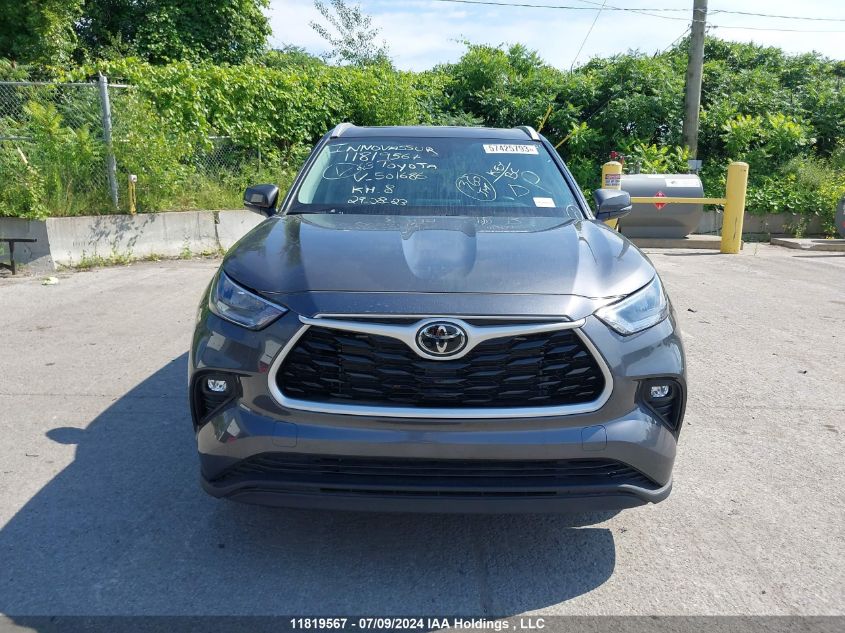 2023 Toyota Highlander VIN: 5TDKDRBH5PS501686 Lot: 11819567