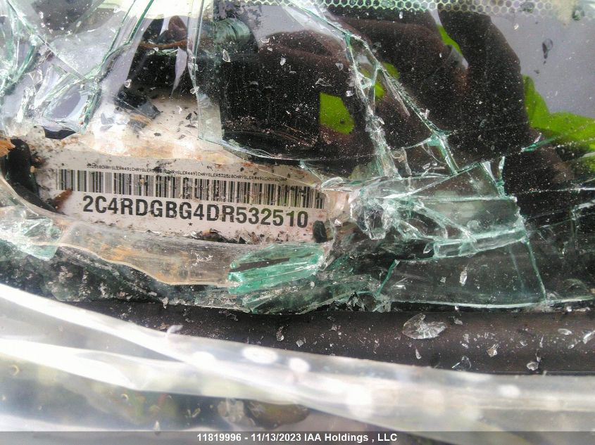 2013 Dodge Grand Caravan VIN: 2C4RDGBG4DR532510 Lot: 11819996