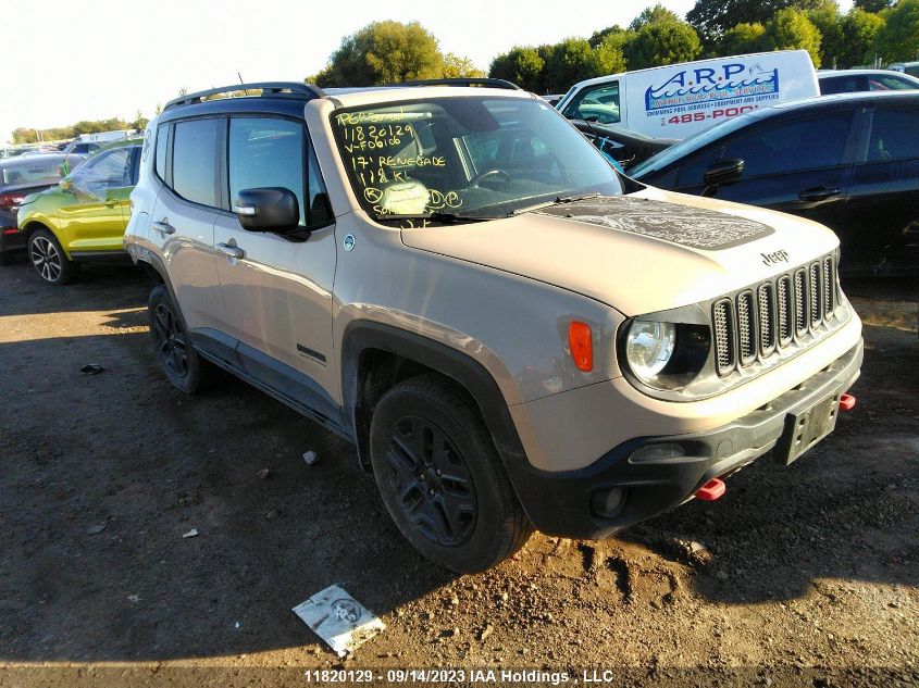 2017 Jeep Renegade Deserthawk VIN: ZACCJBCB1HPF06106 Lot: 11820129