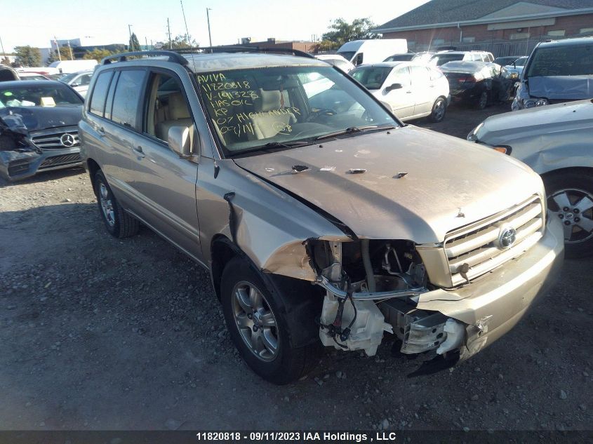 2007 Toyota Highlander VIN: JTEHP21A770191326 Lot: 11820818