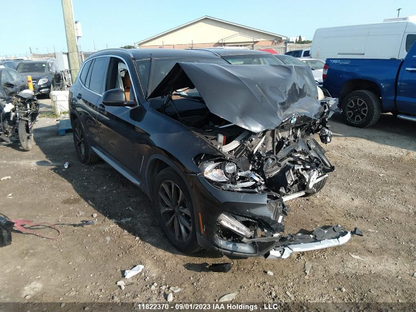 2019 BMW X3 xDrive30I VIN: 5UXTR9C56KLE11792 Lot: 11822370