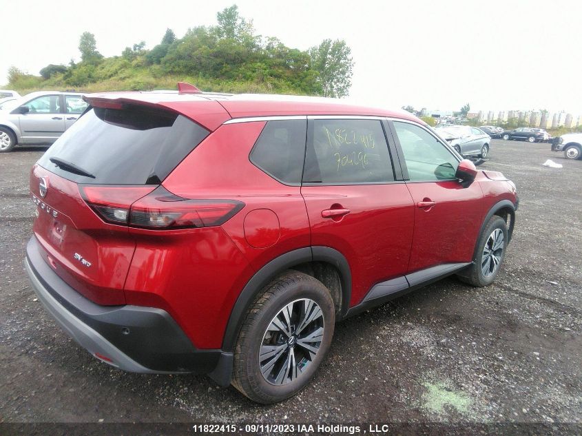 2021 Nissan Rogue Sv VIN: 5N1AT3BBXMC704296 Lot: 11822415