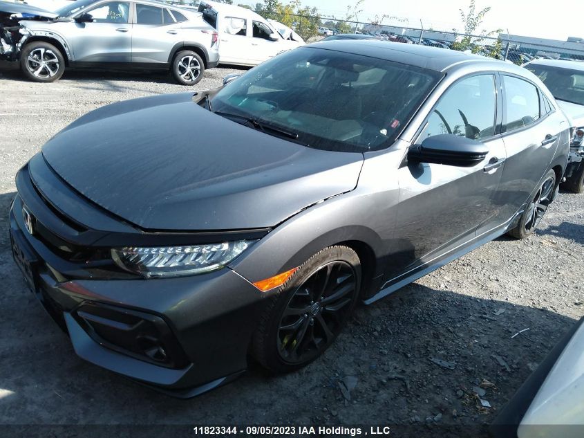 2020 Honda Civic Hatchback Sport Touring VIN: SHHFK7H92LU303558 Lot: 11823344