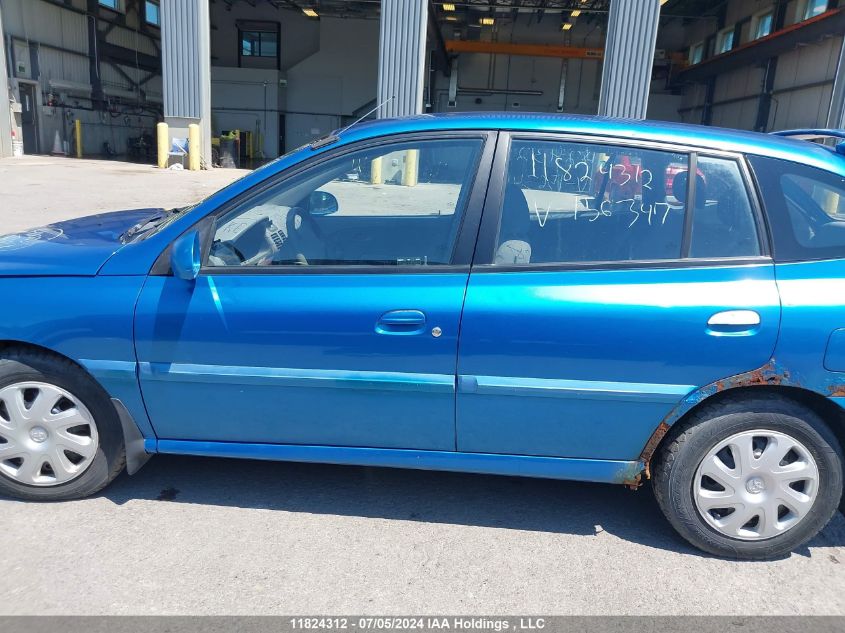 2003 Kia Rio Rx-V VIN: KNADC165436156347 Lot: 11824312