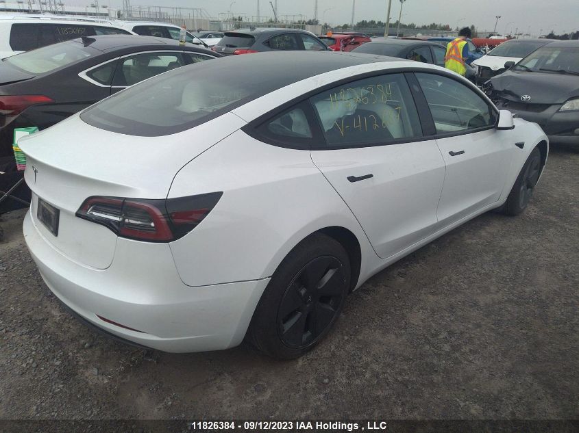 2023 Tesla Model 3 VIN: 5YJ3E1EA3PF412687 Lot: 11826384