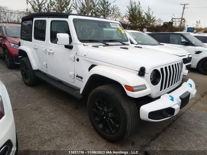 2021 Jeep Wrangler 4Xe Unlimited High Altitude VIN: 1C4JJXP69MW747586 Lot: 11827716