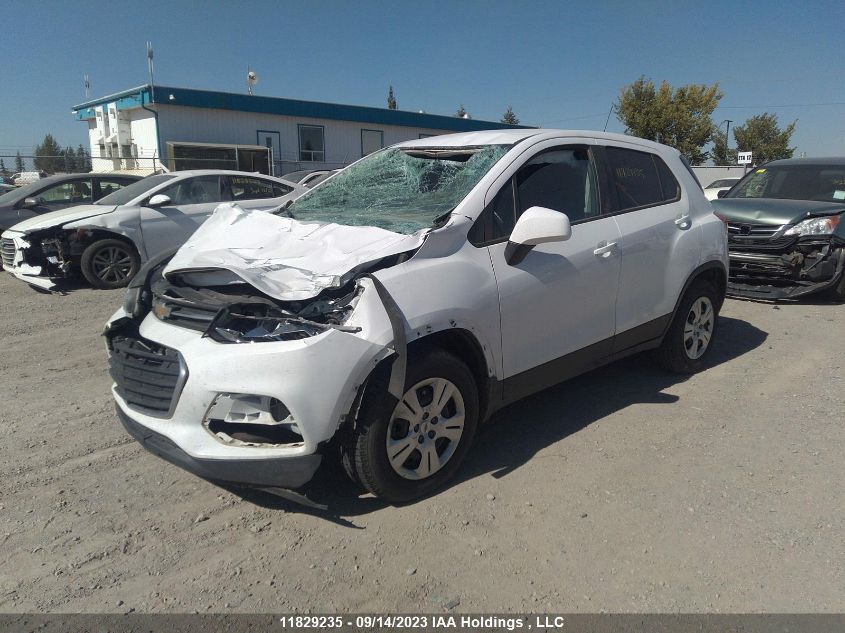 2017 Chevrolet Trax Ls VIN: 3GNCJKSB9HL170819 Lot: 11829235