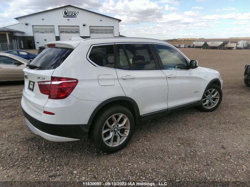 2011 BMW X3 28I VIN: 5UXWX5C5XBL711179 Lot: 11830095