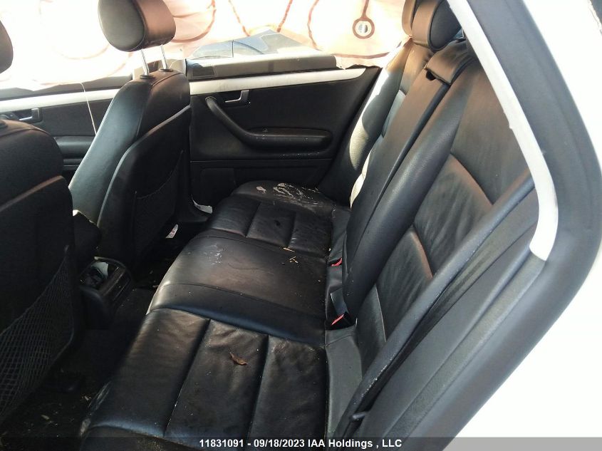 2008 Audi A4 2.0T VIN: WAUEF68EX8A082264 Lot: 11831091