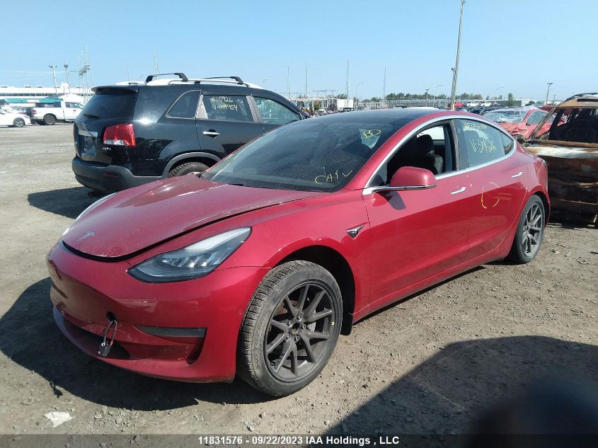 2019 Tesla Model 3 Range VIN: 5YJ3E1EA3KF314526 Lot: 11831576