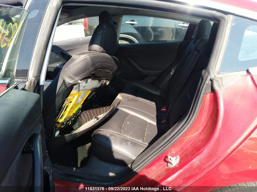 2019 Tesla Model 3 Range VIN: 5YJ3E1EA3KF314526 Lot: 11831576