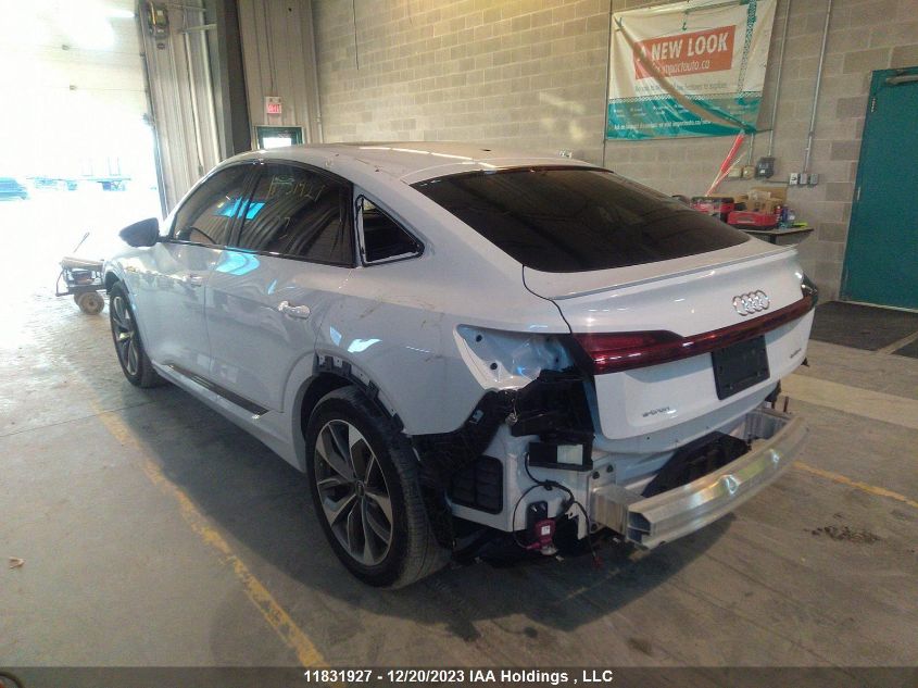 2022 Audi E-Tron Sportback Progressiv VIN: WA11AAGE3NB037686 Lot: 11831927