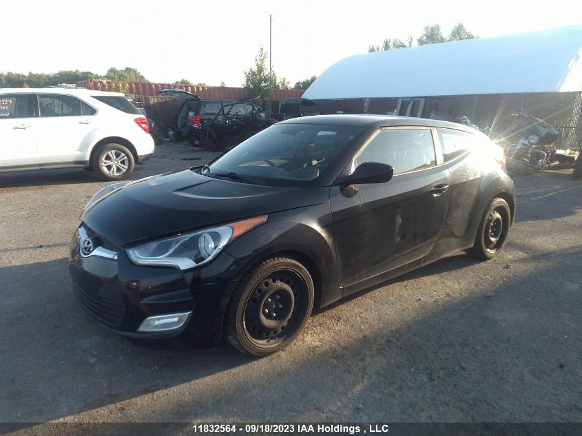 2017 Hyundai Veloster VIN: KMHTC6AD8HU319137 Lot: 11832564