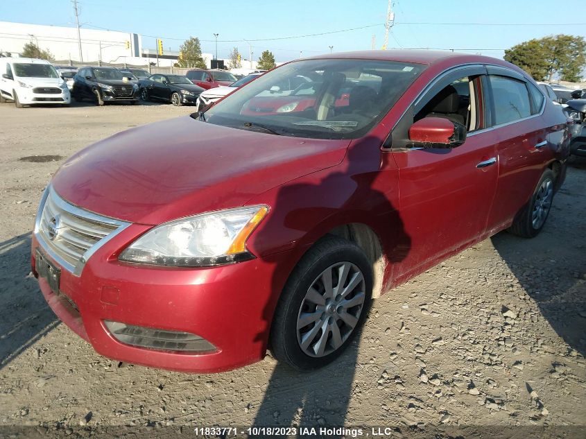 2014 Nissan Sentra S/Sv/Sr/Sl VIN: 3N1AB7AP7EL608758 Lot: 11833771