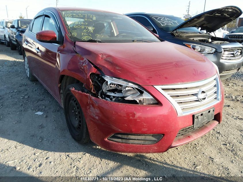 2014 Nissan Sentra S/Sv/Sr/Sl VIN: 3N1AB7AP7EL608758 Lot: 11833771