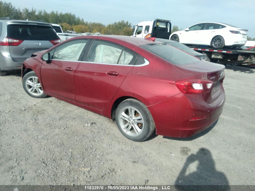 2017 Chevrolet Cruze Lt VIN: 3G1BE5SM6HS597059 Lot: 11833970