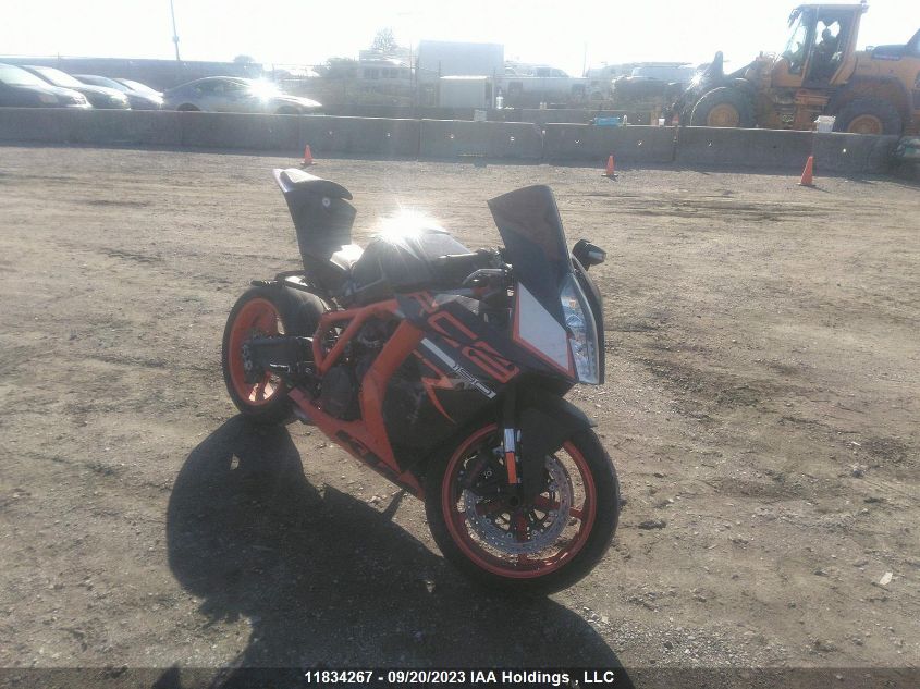 2012 Ktm 1190 Rc8 VIN: VBKVR940XCM984764 Lot: 11834267